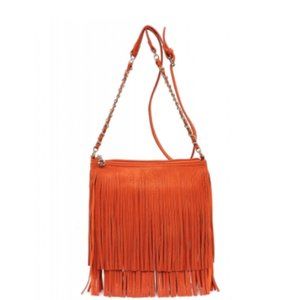 NEW - Orange Fringe Crossbody Bag